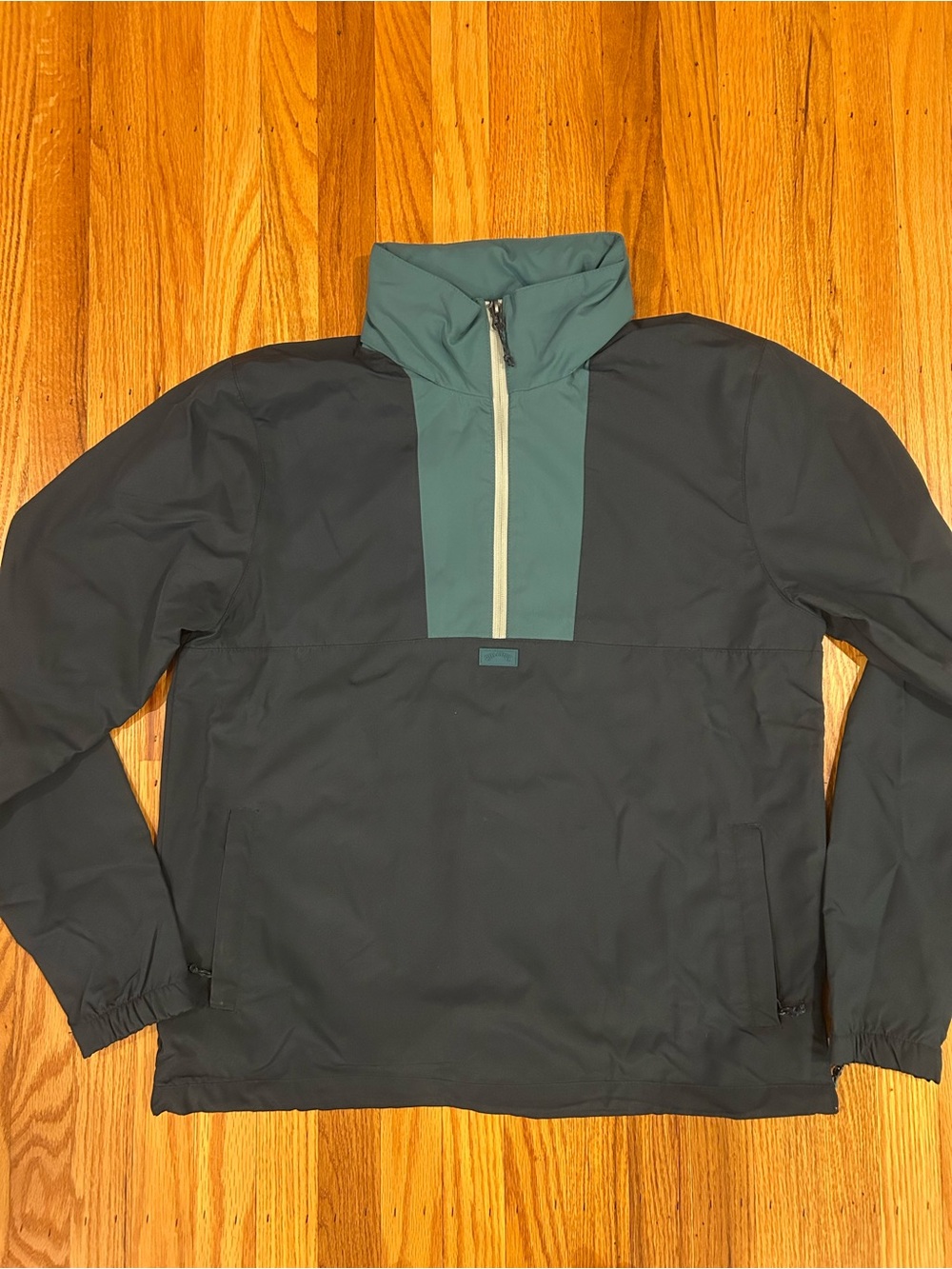 Billabong A/Div Windswell Men’s Anorak Half-Zip Windbreaker Jacket - Navy/Teal M
